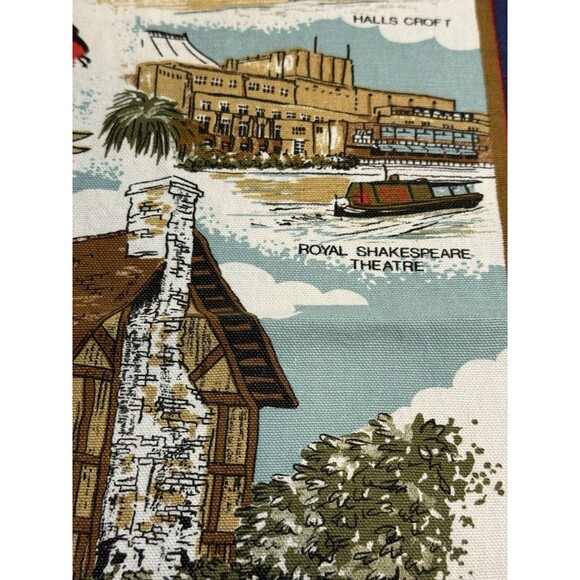 VTG STRATFORD UPON AVON UK SOUVENIR TEA TOWEL - Picture 8 of 11